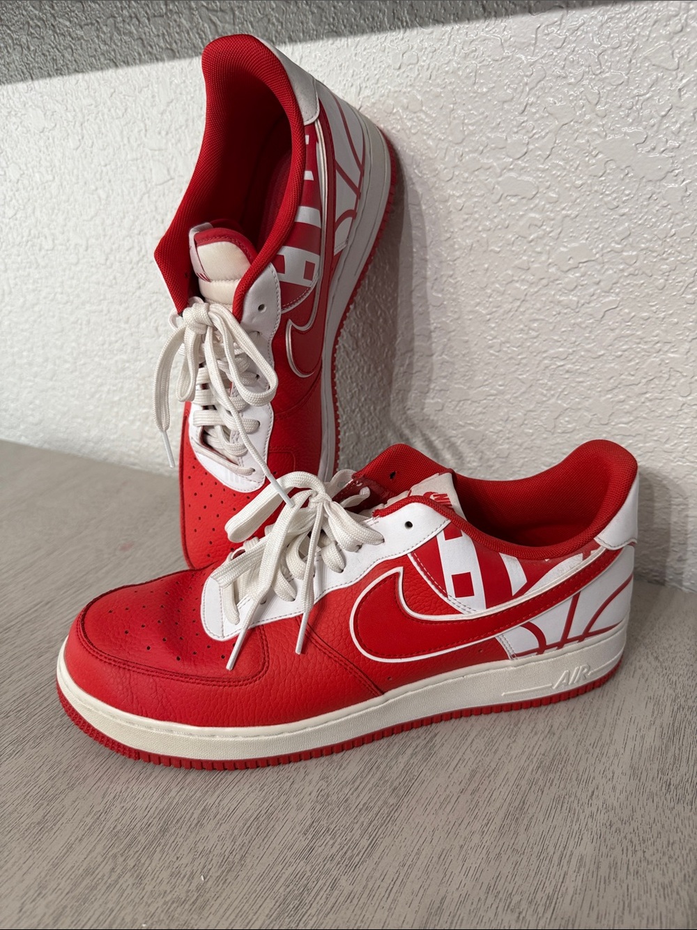 Red Nike AF1 MENS